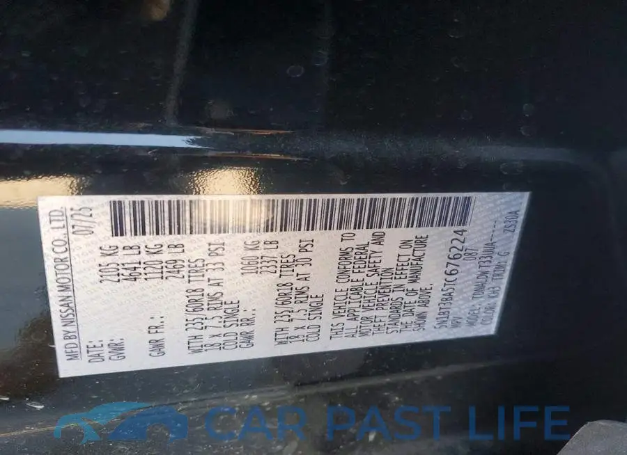 5N1BT3BA5TC676224# 12