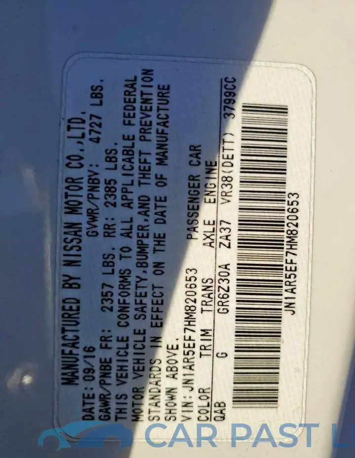 JN1AR5EF7HM820653# 12