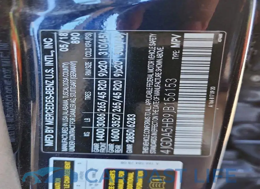 4JGDA5HB9JB156153# 13