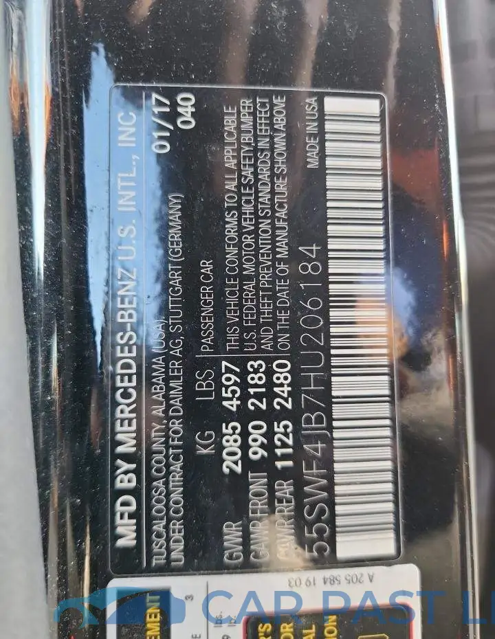 55SWF4JB7HU206184# 12