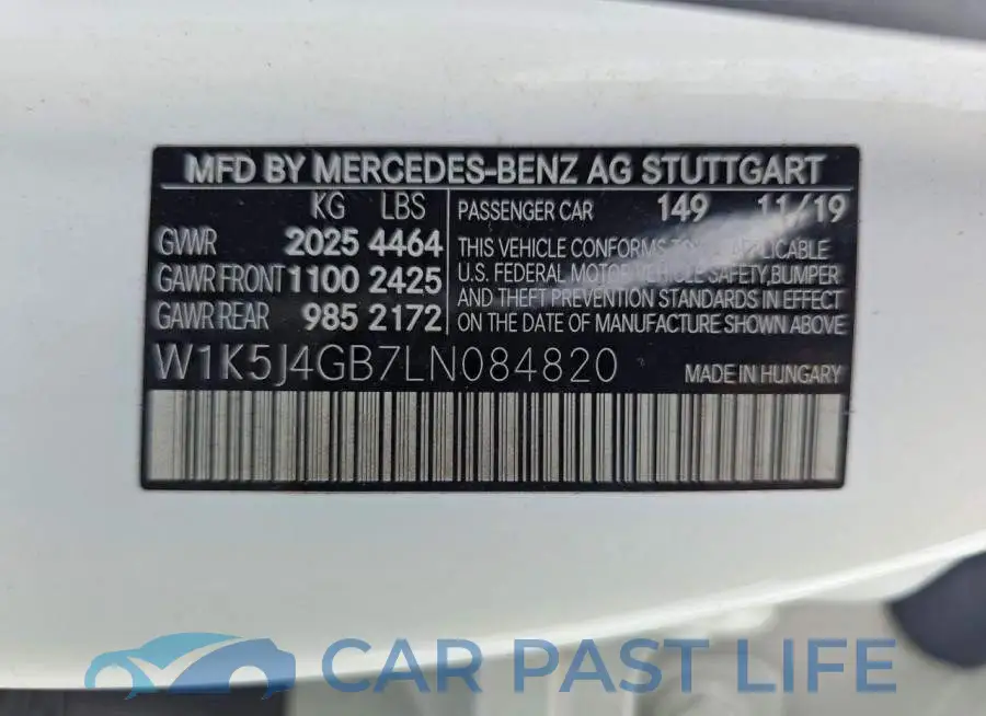 W1K5J4GB7LN084820# 10