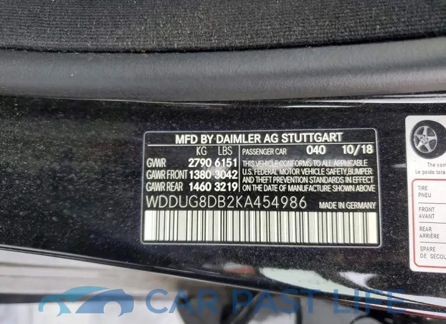 WDDUG8DB2KA454986# 12