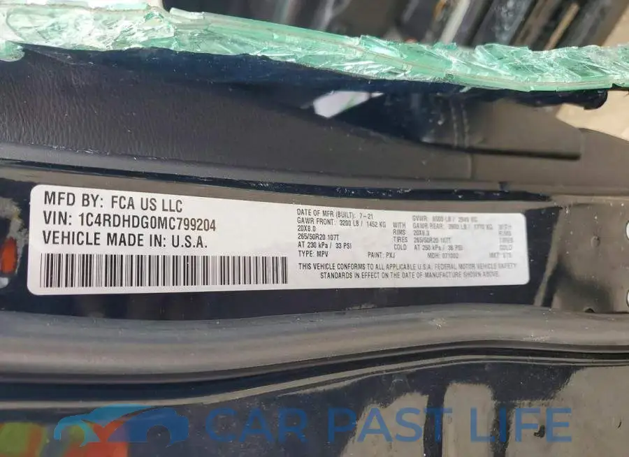 1C4RDHDG0MC799204# 13