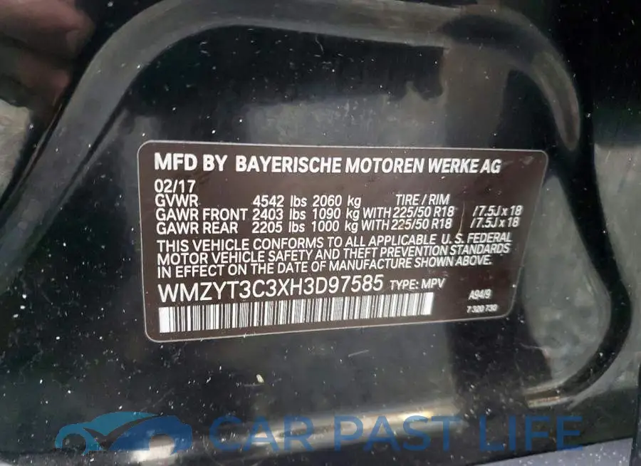 WMZYT3C3XH3D97585# 14