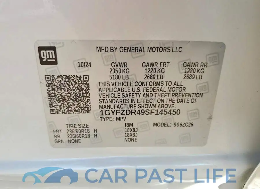 1GYFZDR49SF145450# 13