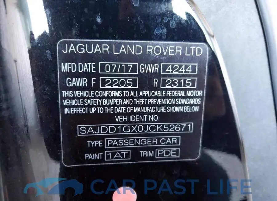 SAJDD1GX0JCK52671# 13