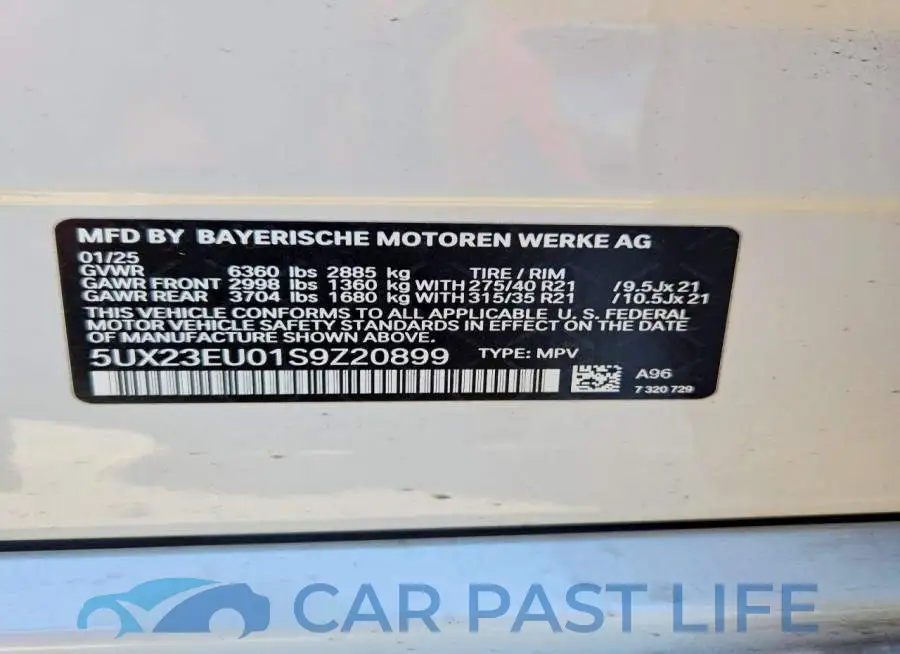 5UX23EU01S9Z20899# 14