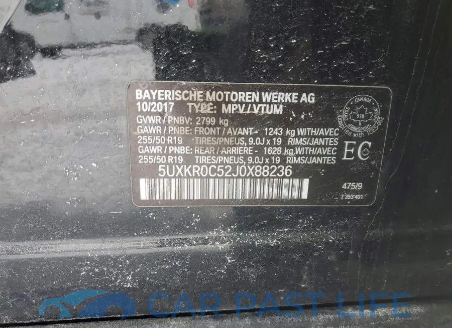 5UXKR0C52J0X88236# 13
