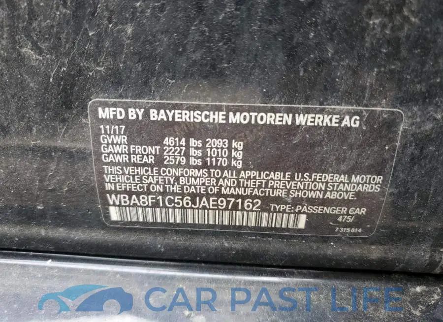 WBA8F1C56JAE97162# 12