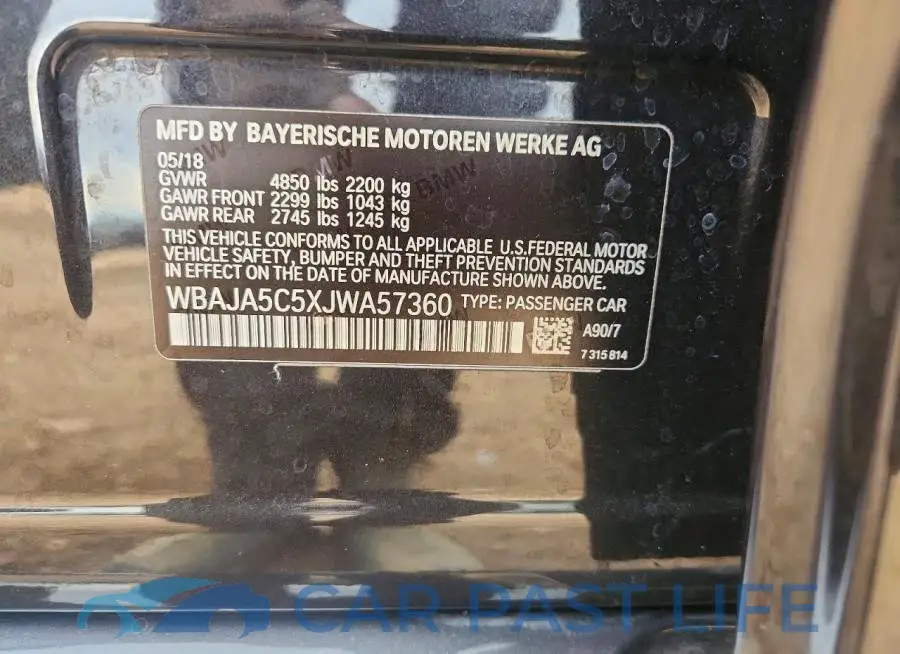 WBAJA5C5XJWA57360# 13