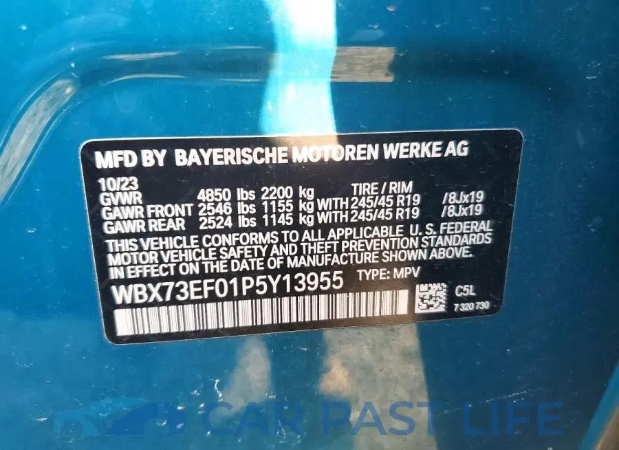 WBX73EF01P5Y13955# 13