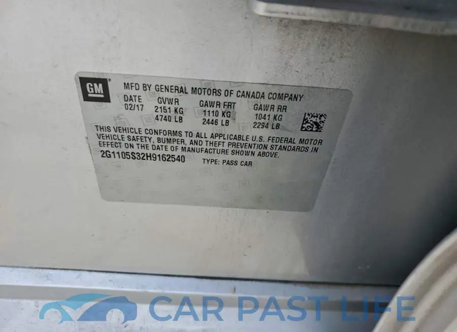 2G1105S32H9162540# 12