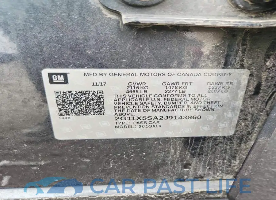 2G11X5SA2J9143860# 12