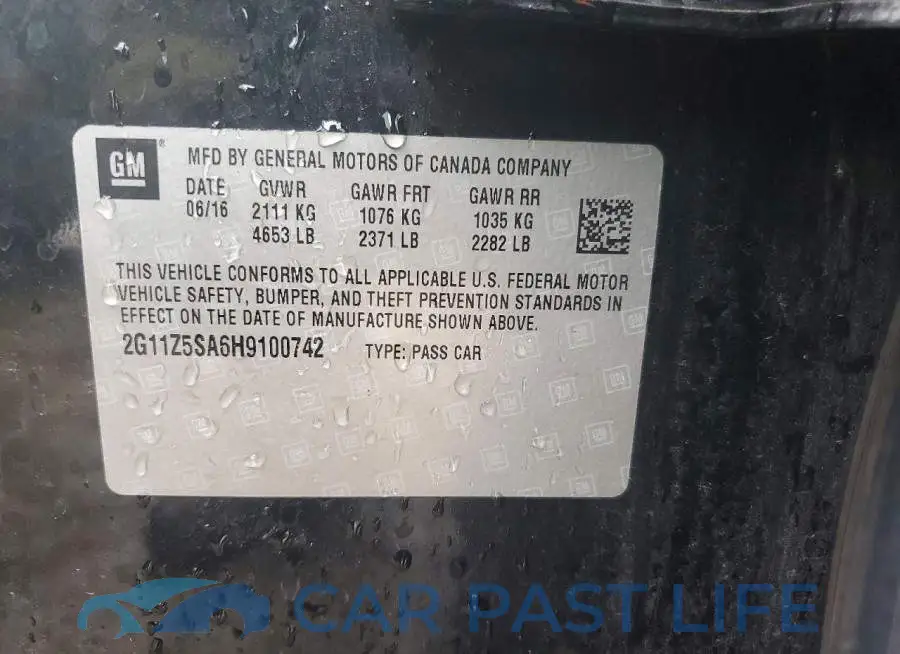 2G11Z5SA6H9100742# 13