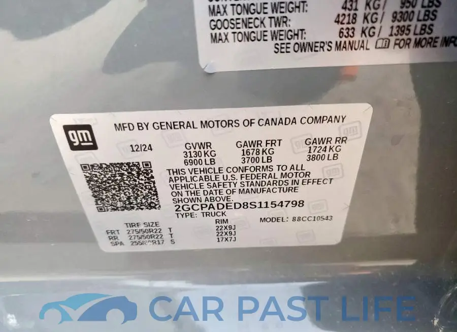 2GCPADED8S1154798# 13