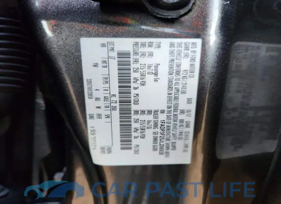 1FADP3F25JL206928# 13