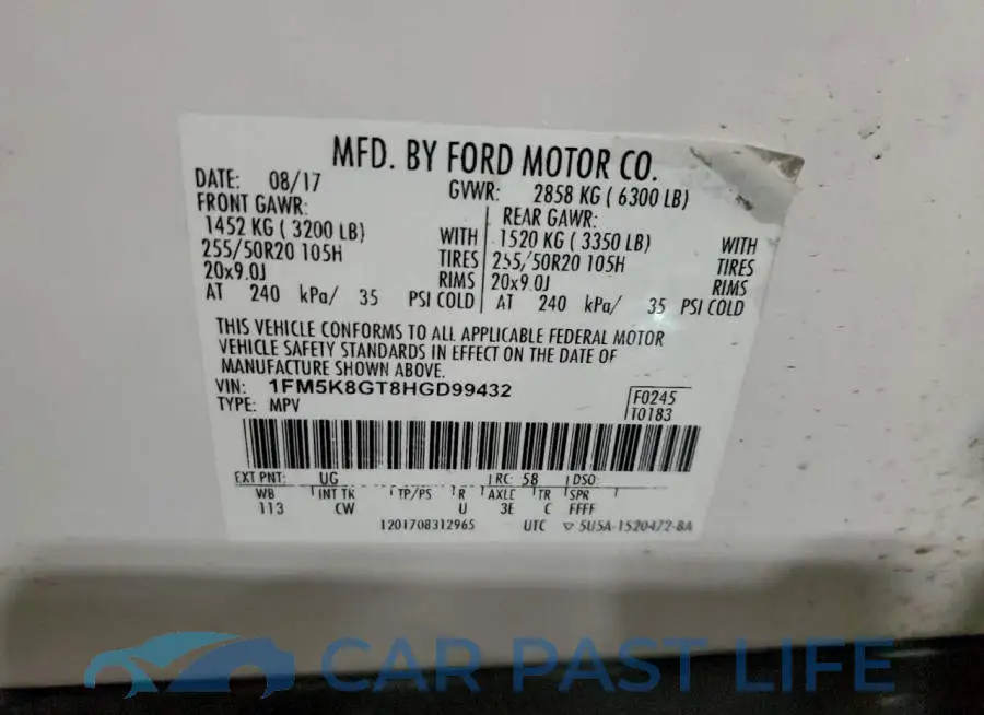 1FM5K8GT8HGD99432# 13