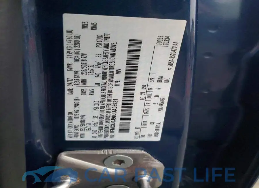 1FMCU0J90JUA06921# 13