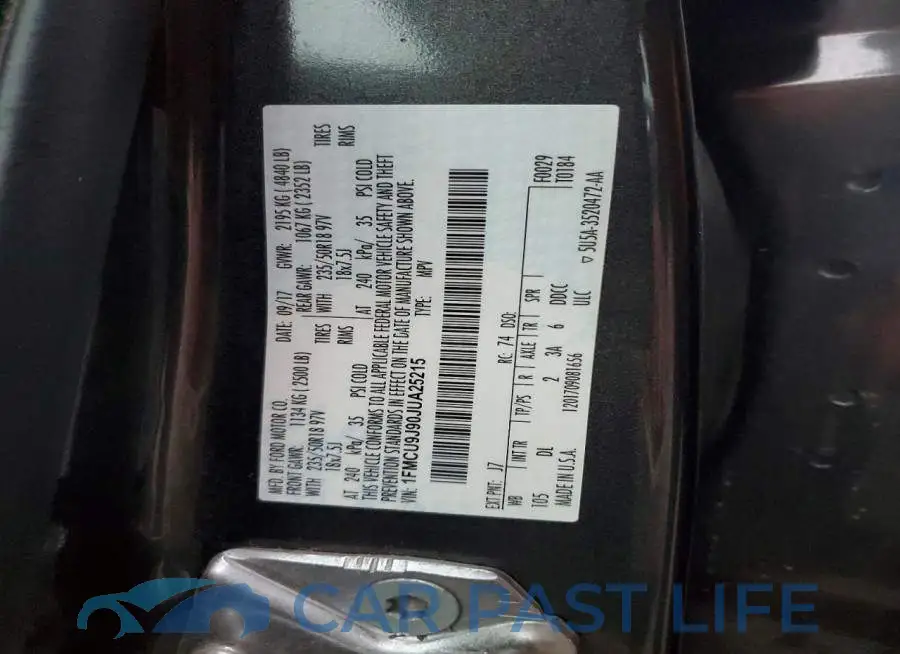 1FMCU9J90JUA25215# 13