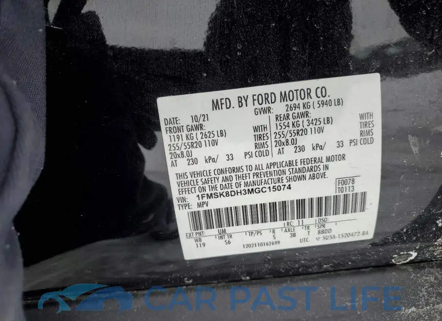 1FMSK8DH3MGC15074# 13