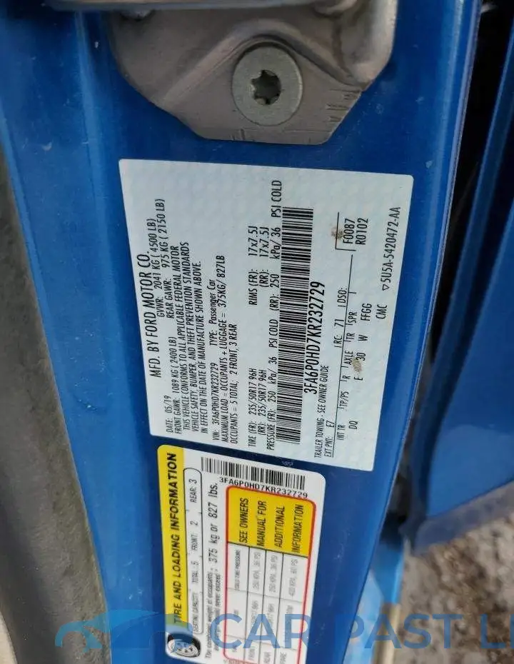 3FA6P0HD7KR232729# 12