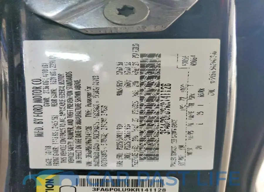 3FA6P0LU9KR141128# 12