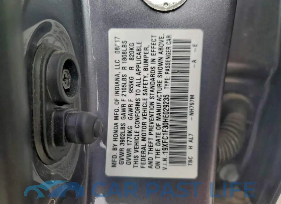 19XFC1F30HE029235# 12