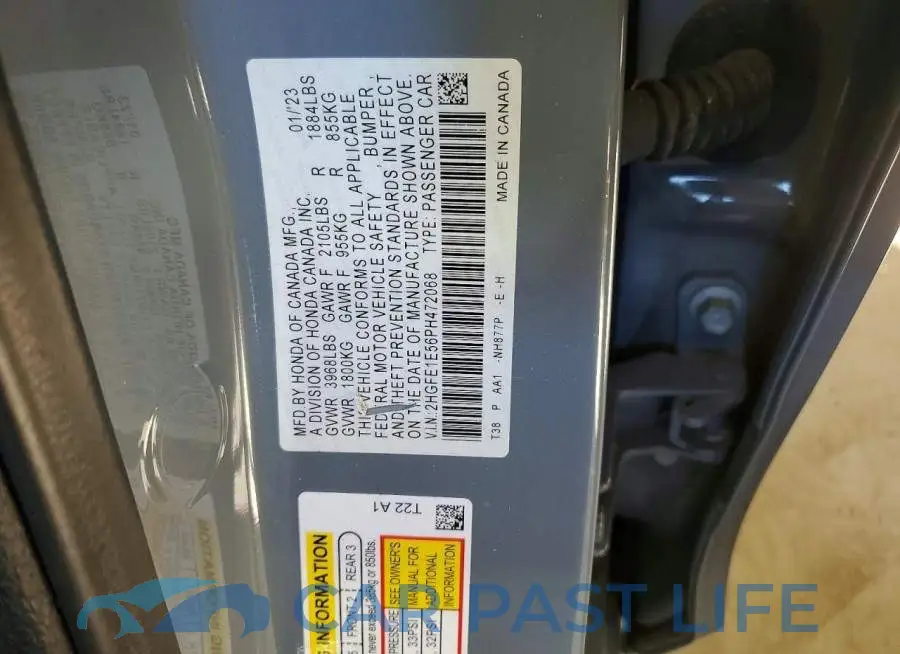2HGFE1E56PH472068# 12
