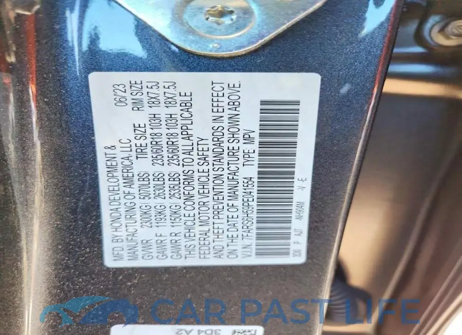 7FARS6H59PE041554# 13