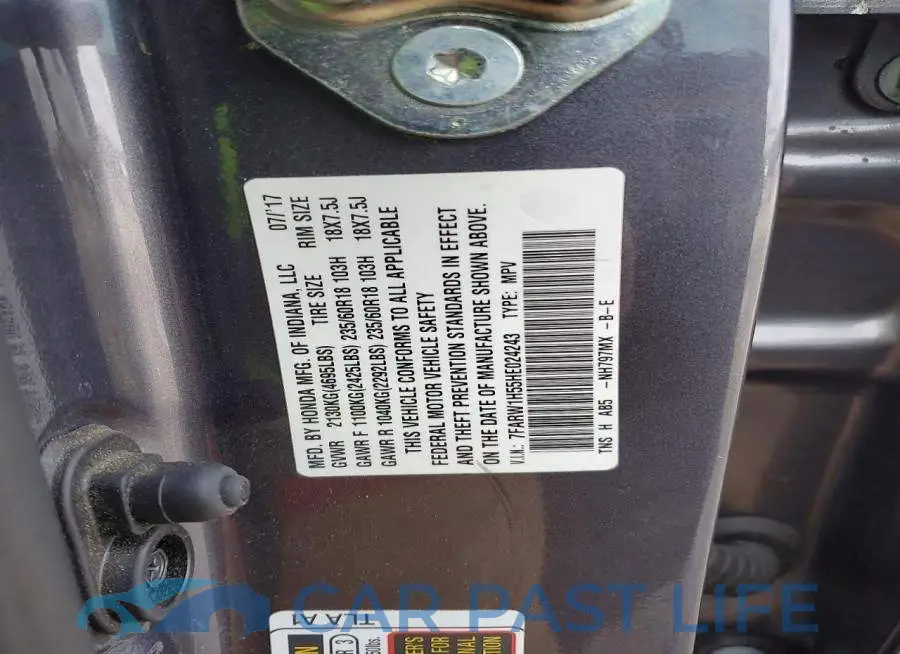 7FARW1H55HE024243# 12