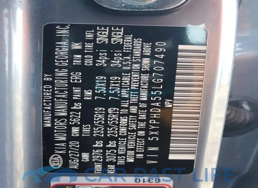 5XYPHDA55LG707490# 13