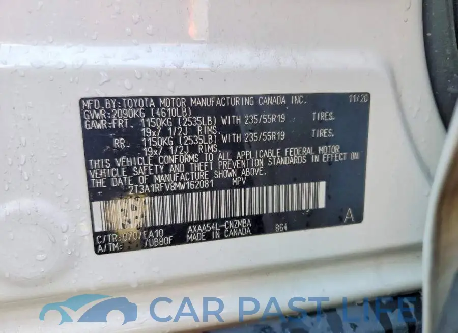 2T3A1RFV8MW162081# 13