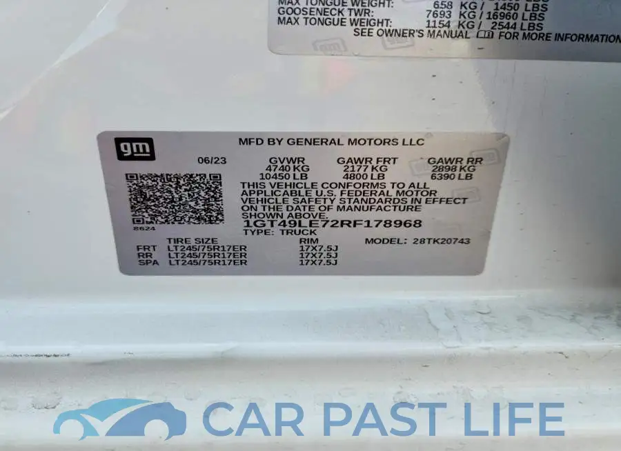 1GT49LE72RF178968# 12