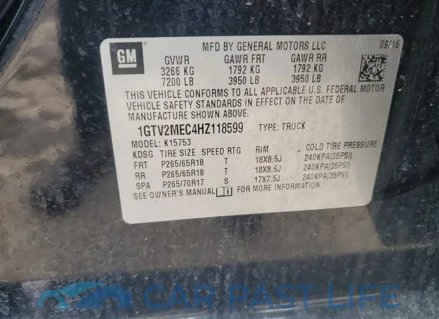 1GTV2MEC4HZ118599# 12