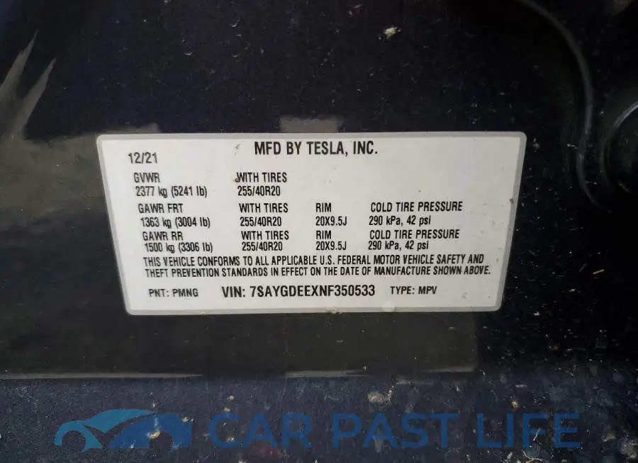 7SAYGDEEXNF350533# 12