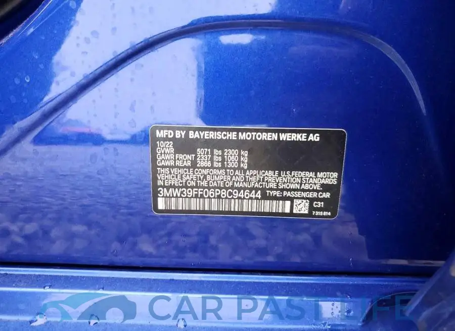 3MW39FF06P8C94644# 12