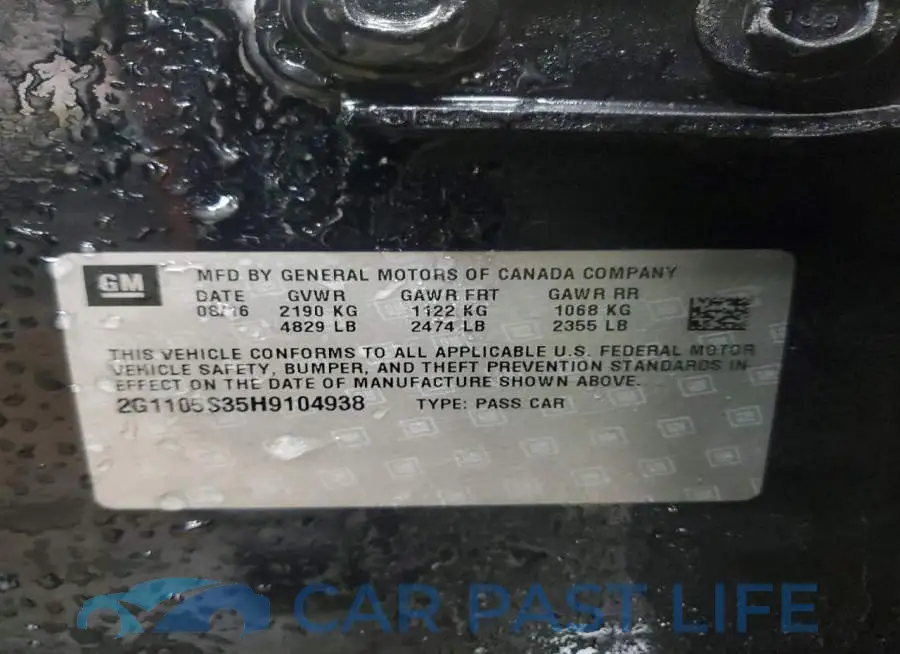 2G1105S35H9104938# 12