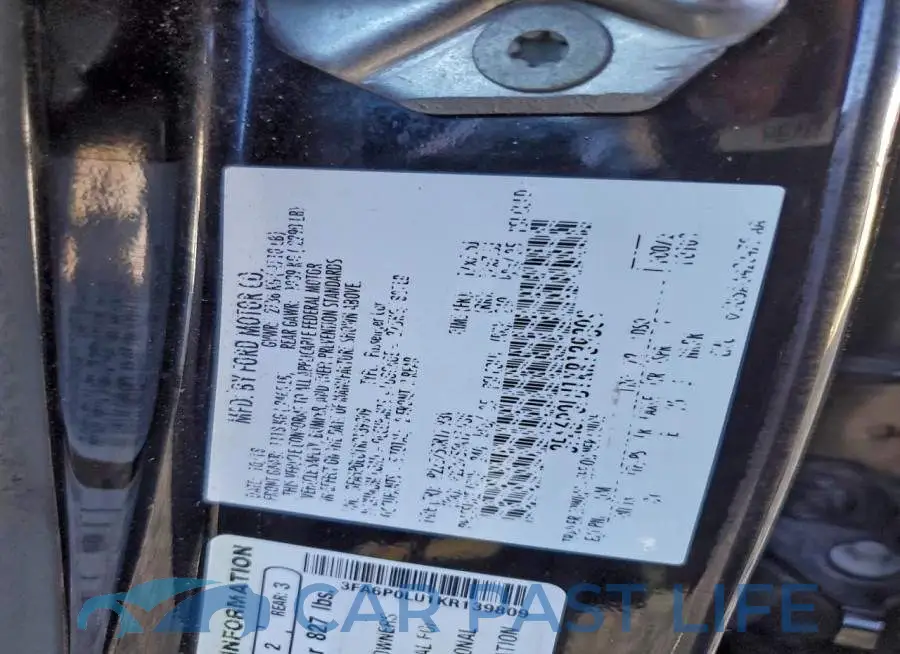 3FA6P0LU1KR139809# 12