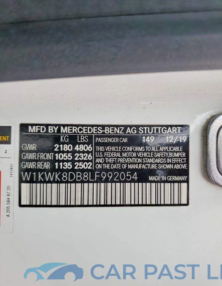 W1KWK8DB8LF992054# 12