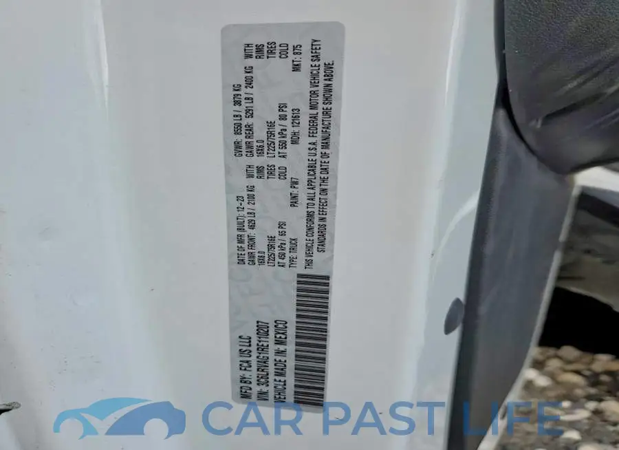 3C6LRVAG1RE110207# 13