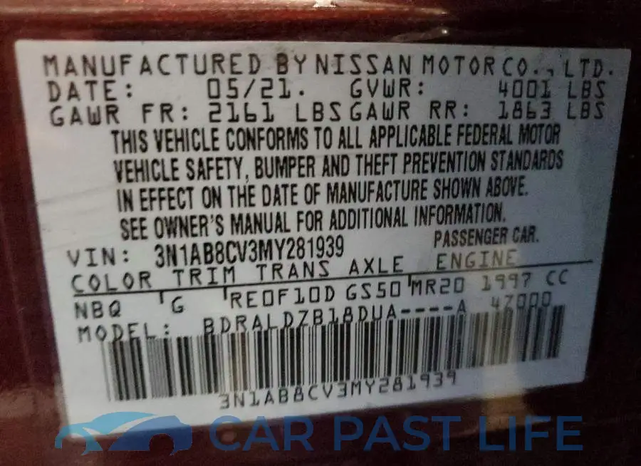 3N1AB8CV3MY281939# 13