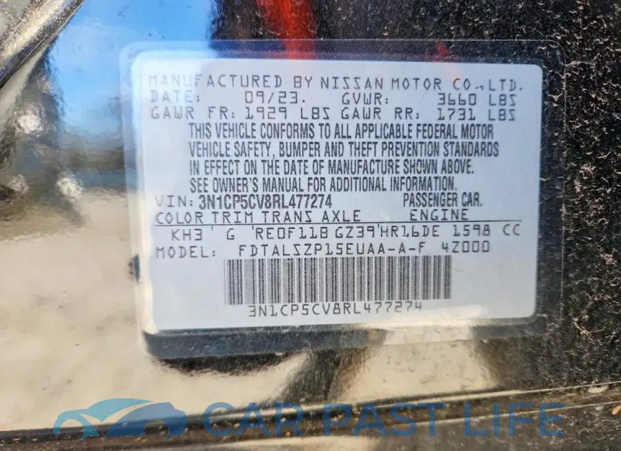 3N1CP5CV8RL477274# 12