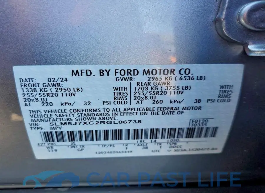 5LM5J7XC2RGL06738# 13