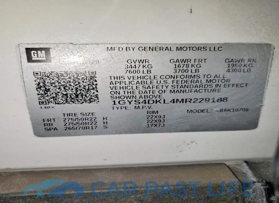 1GYS4DKL4MR229188# 13