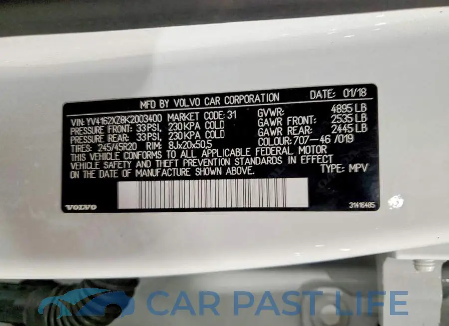 YV4162XZ8K2003400# 13