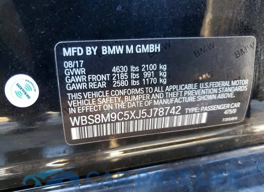 WBS8M9C5XJ5J78742# 8