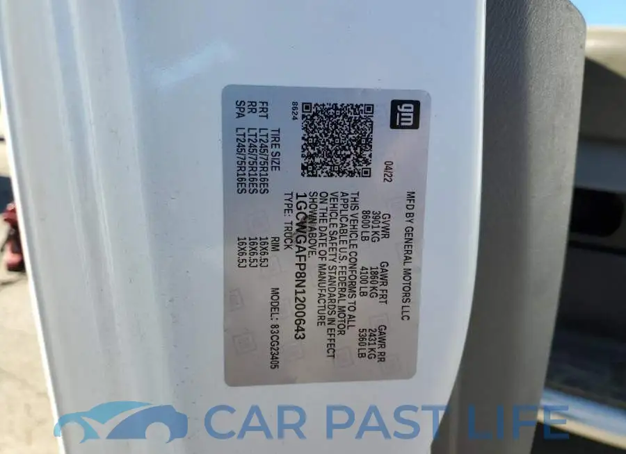 1GCWGAFP8N1200643# 13