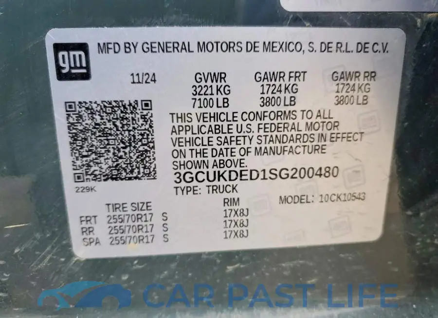 3GCUKDED1SG200480# 13