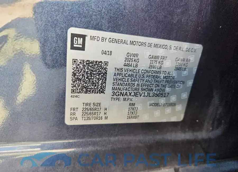 3GNAXJEV1JL350517# 13