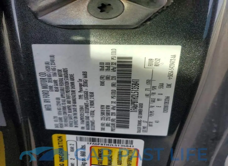 1FA6P8TH2L5135841# 12